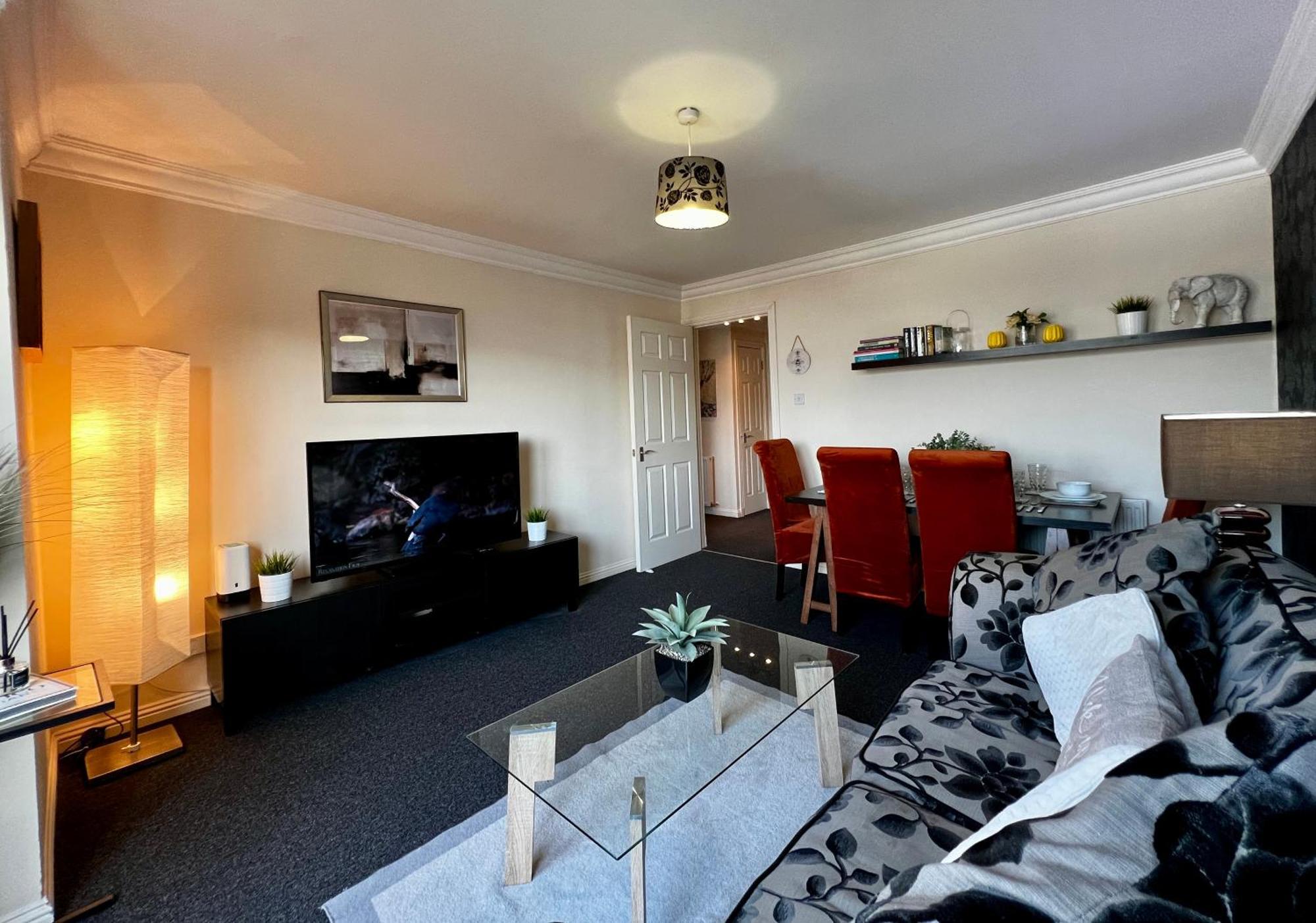 Stylish Modern Flat With Juliet Balcony & Parking Leilighet Glasgow Eksteriør bilde